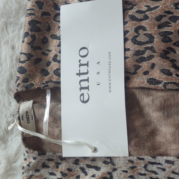 ENTRO Leopard Print Kimono ~ NWT - Picture 6 of 8